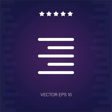 Align right vector icon Stock Illustration