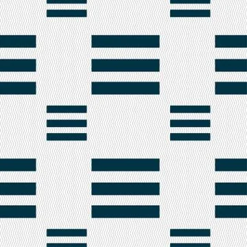 Align text to the width icon sign. Seamless pattern with geometric texture. V 库存插图