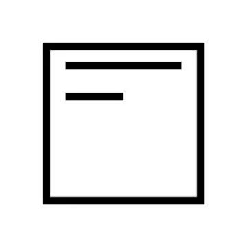 Align Top Icon Stock Illustration