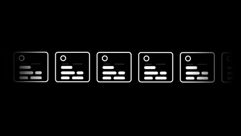 Aligned Panel Display Stock Footage 336063986