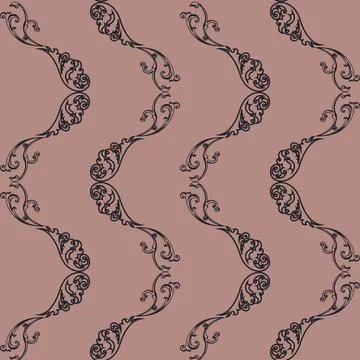 Aligned spirals seamless repeating pattern Illustrazione stock