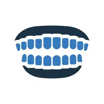 Aligned tooth icon. Simple editable vector graphics. Stock Illustration