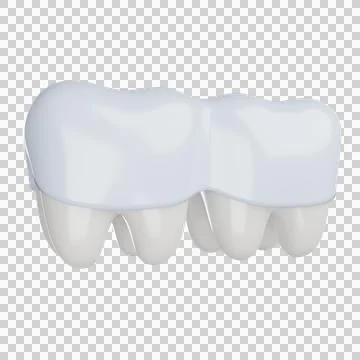 Aligner tooth 3D icon Stock Illustration