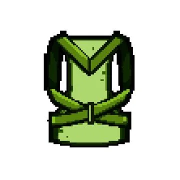 Alignment back posture corrector pixel art vector illustration Illustrazione stock