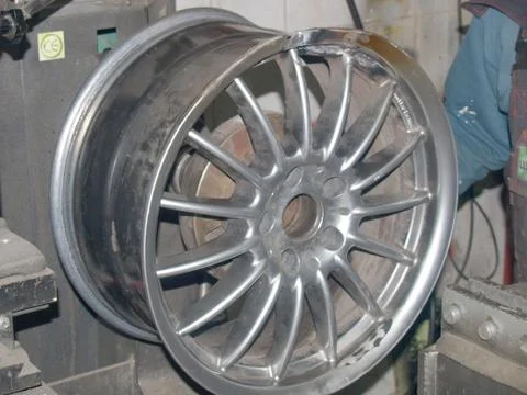 Alignment of drives titanium Foto stock