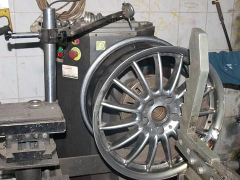 Alignment of drives titanium Stock Photos