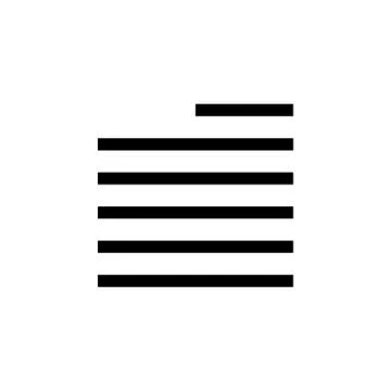 Alignment, editorial, text icon. Simple glyph vector of text editor set icons Stock Illustration