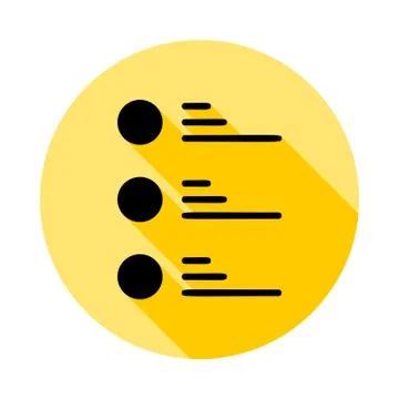 Alignment, editorial , text outline icon in long shadow style Stock Illustration