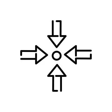 Alignment icon on white background. Simple element illustration from Signs co Stock Illustration