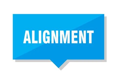 Alignment price tag Stock Illustration