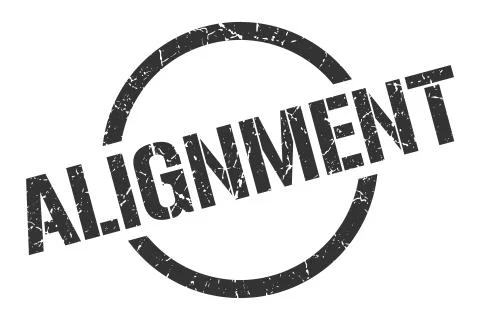 Alignment stamp Stock Illustration