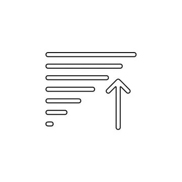 Alignment text icon. Simple thin line, outline vector of Text editor icons fo Stock Illustration