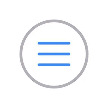 Alignment thin line colour icon Stock Illustration