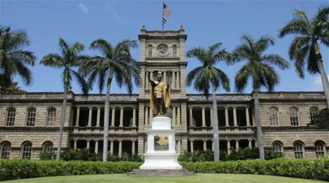 Ali'iolani Hale Stock Footage 27758526