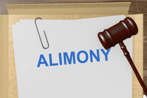 Alimony Stock Illustration