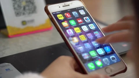 Alipay app scan code mobile payment3 Stock Footage 133018448