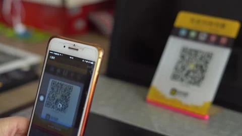 Alipay app scan code mobile payment1 Stock Footage 133018735