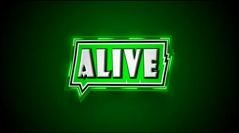 Alive Label Stock Footage