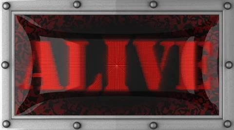 Alive on led 스톡 동영상 8664204