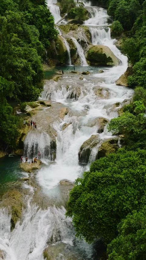 Aliwagwag Falls in the Philippines. Stock Footage 264821553