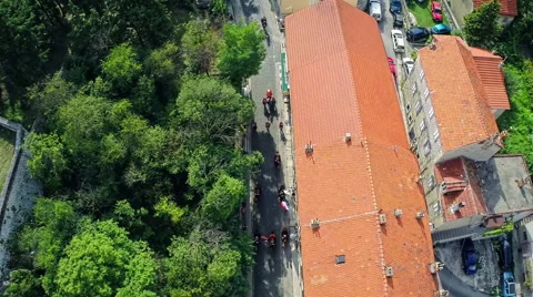 Alka procession in Sinj, Croatia Stock Footage 42855389