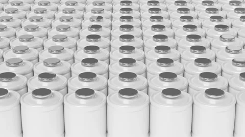Alkaline battery charge indicator. charging battery technology concept, 3d .. Stock Footage 276152558