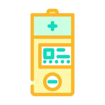 Alkaline battery color icon vector illustration Stock Illustration