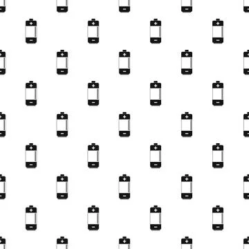 Alkaline battery pattern Stockillustratie