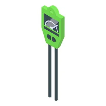 Alkaline ph meter icon isometric vector. Water test Stock Illustration