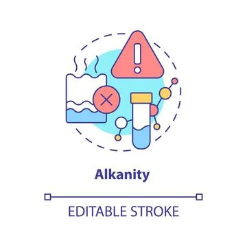 Alkalinity concept icon イラスト素材