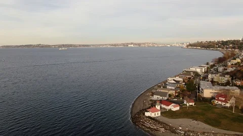 Alki Lighthouse Stock Footage 105246907