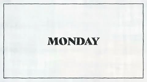 All 7 Days Of The Week Black Font On White Paper Stock Footage 229989408