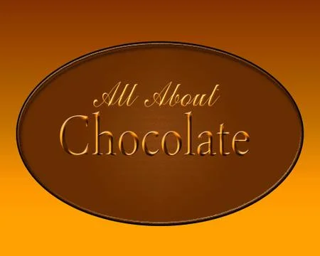All about chocolate Stock Illustration