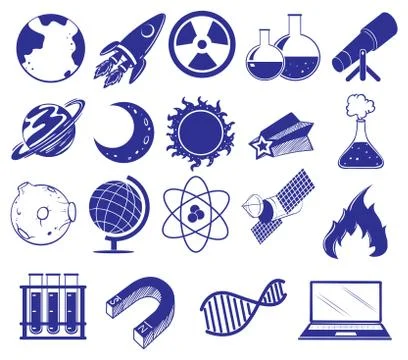 All about science and technology Stock Illustration