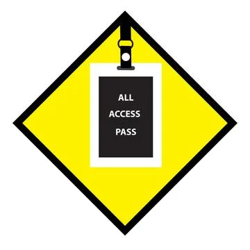 All access pass Stock Illustration