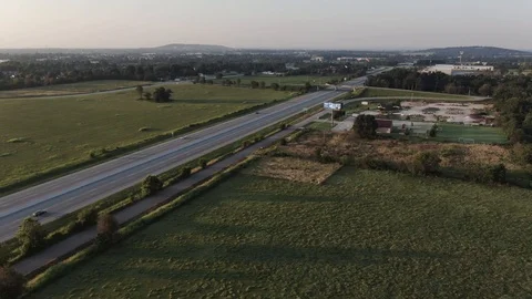All along the highway Stock Footage 113146964