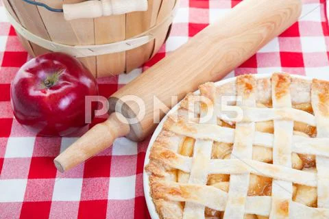 All american apple pie Stock Photos
