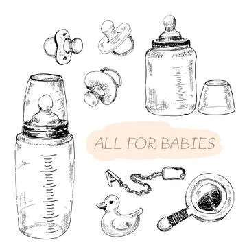 All for babies Illustrazione stock