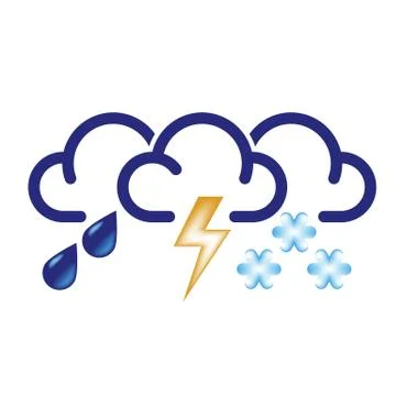 All Bad Weather Icon Stock-Illustration