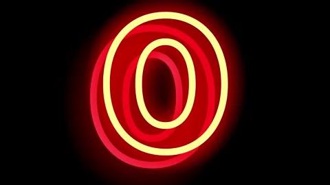 All capital word or alphabets in neon animation vedio, Stock Footage 288191062