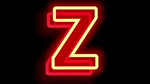 All capital word or alphabets in neon animation vedio, Stock Footage 288191127