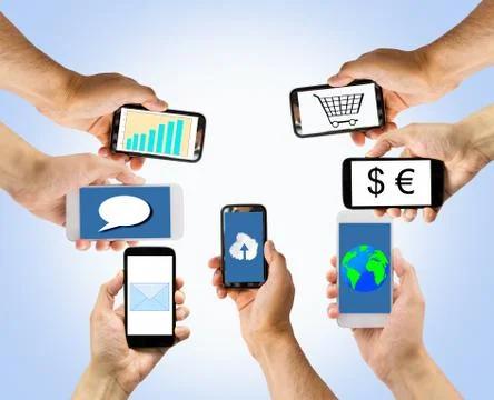 All connected Foto stock