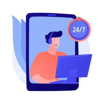 All-day support vector concept metaphor. 스톡 일러스트