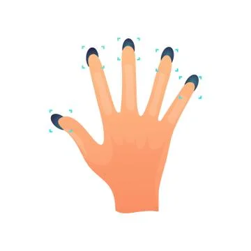All fingerprint hand scan security mode for home or office イラスト素材