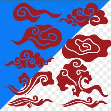 All flat cloud 스톡 일러스트