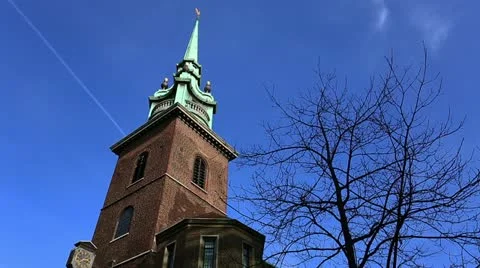 All Hallows by the Tower, mid shot 스톡 동영상 21961918