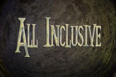 All inclusive concept Stock Illustration