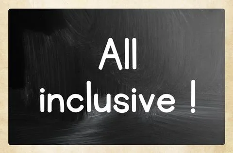 All inclusive concept Stock Photos