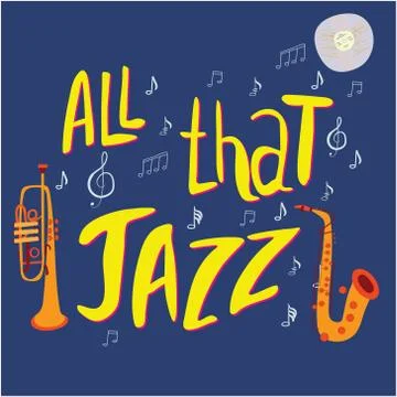 All that jazz lettering. Stock Illustration