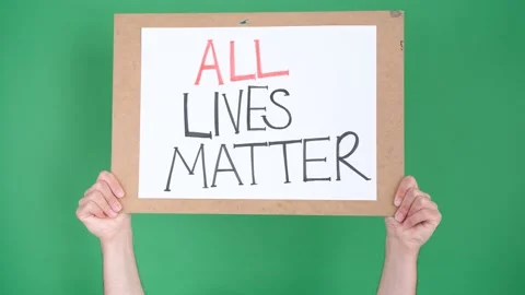 All lives matter protest slogan Video stock 236458337